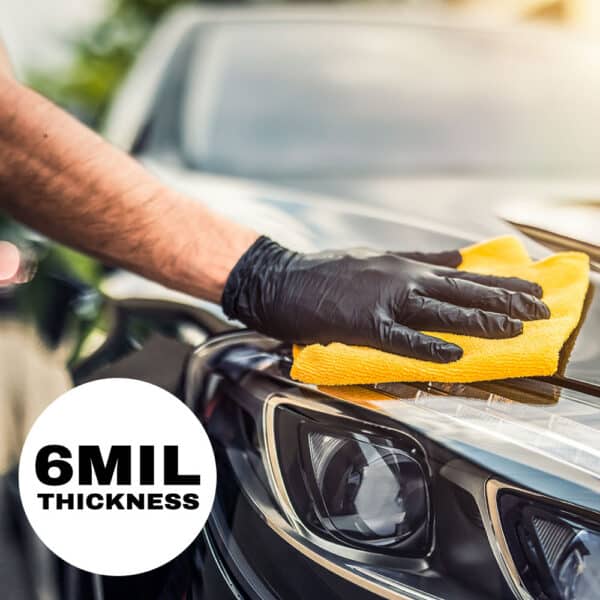 Black 6-Mil Nitrile Gloves