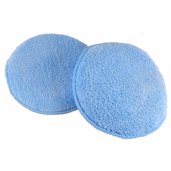 Round Microfiber Wax Applicator Pad