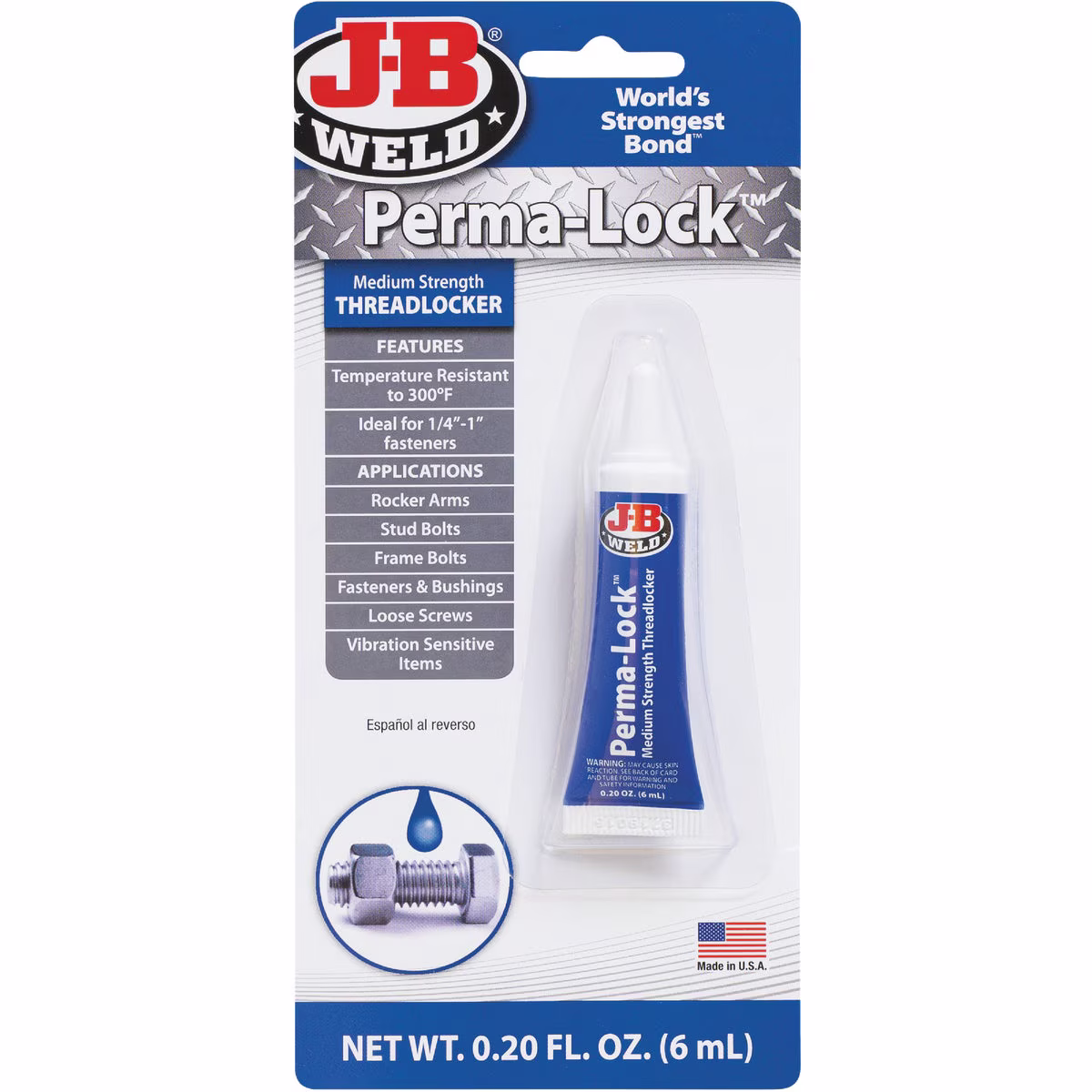 Perma-Lock™ Blue Medium Strength Threadlocker